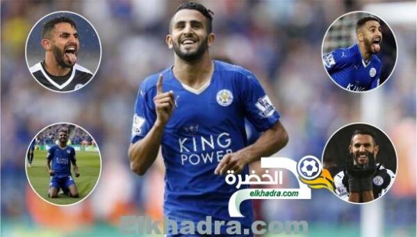 رياض محرز محل صراع برشلونة وتوتنهام ومانشستر يونايتد