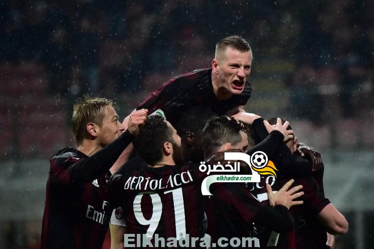 ميلان يفوز على على اليساندريا بخماسية و يتأهل إلى نهائي كأس إيطاليا 1