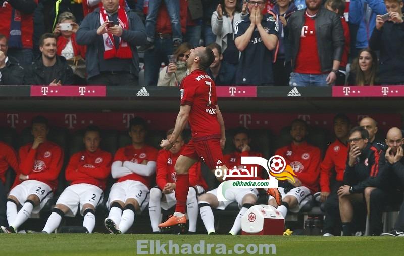 الدوري الألماني : ريبري يقود بايرن ميونيخ إلى الفوز على ضيفه فرانكفورت 3