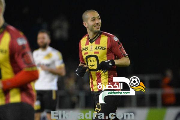 سفيان هني يسجل ثنائية ضد شارلوروا يواصل تصدر الدوري البلجيكي برصيد 17 هدف