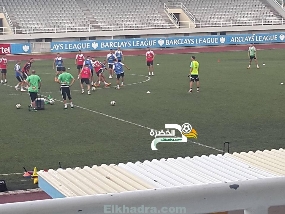 بالصور .. اول حصة تدريبية للمنتخب الوطني في السيشل