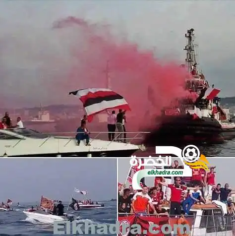 بالصور .. أجواء خيالية صنعها أنصار إتحاد الجزائر في البحر