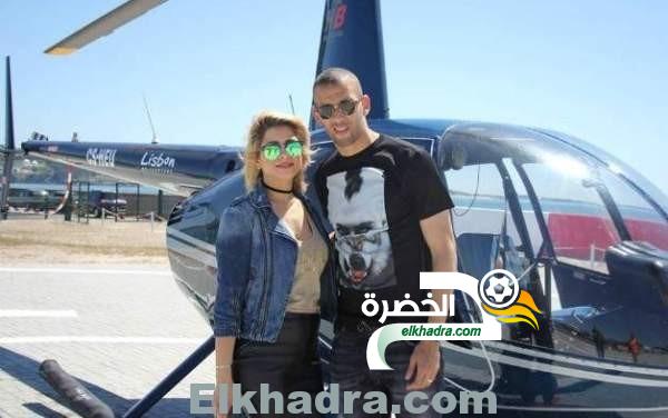‫‏بالصور .. إسلام سليماني‬ و زوجته في نزهة على متن طائرة مروحية 2