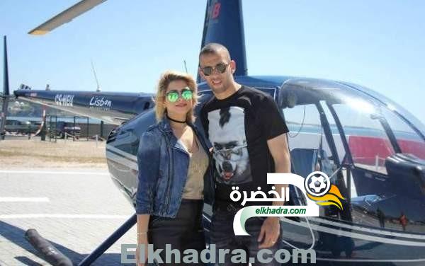 ‫‏بالصور .. إسلام سليماني‬ و زوجته في نزهة على متن طائرة مروحية