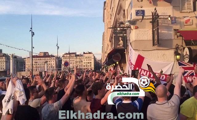 إصابات للشرطة بعد اشتباك الجماهير الإنجليزية وجزائري مارسيليا