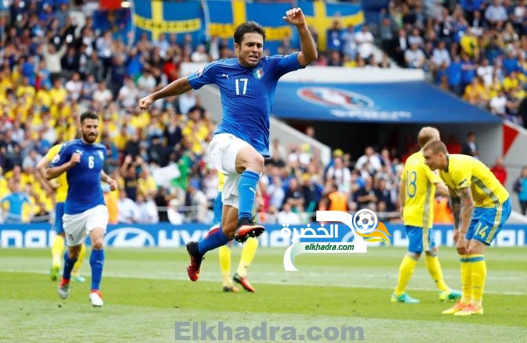 يورو 2016 : إيطاليا تفوز على السويد و تتأهل إلى الدور الثاني 12