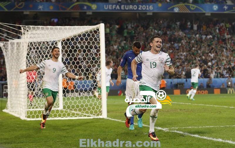 يورو 2016 – أيرلندا تفوز على إيطاليا وتصعد لدور الـ16