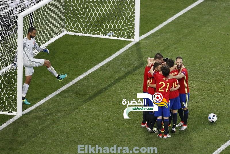 يورو 2016 – إسبانيا تفوز على تركيا و تتأهل لدور الـ16