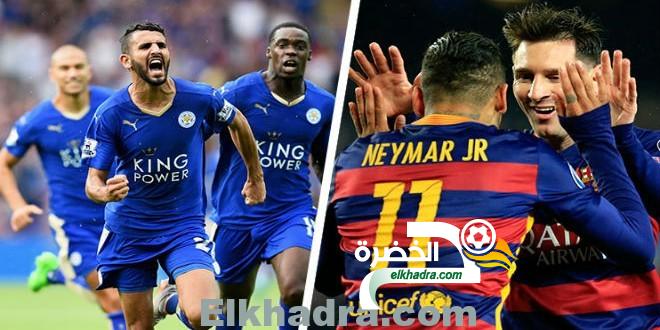 القنوات الناقلة لمباراة ليستر سيتي و برشلونة اليوم 03-08-2016 مجاناً علي جميع الأقمار
