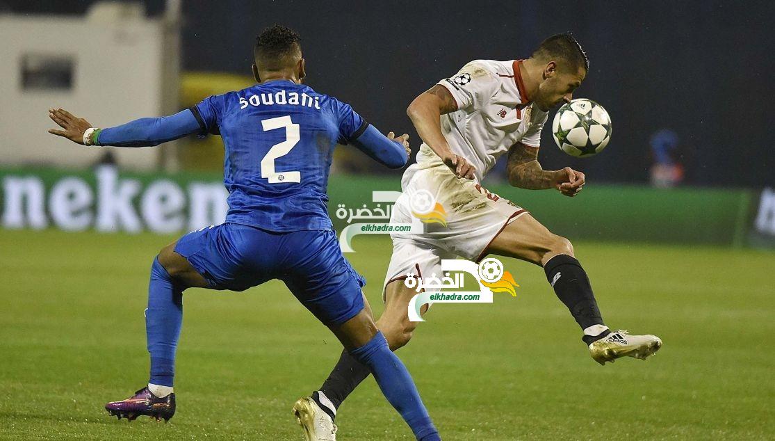 سوداني يتلقى الهزيمة الثالثة مع دينامو زغرب في دوري الابطال امام اشبيلية 4
