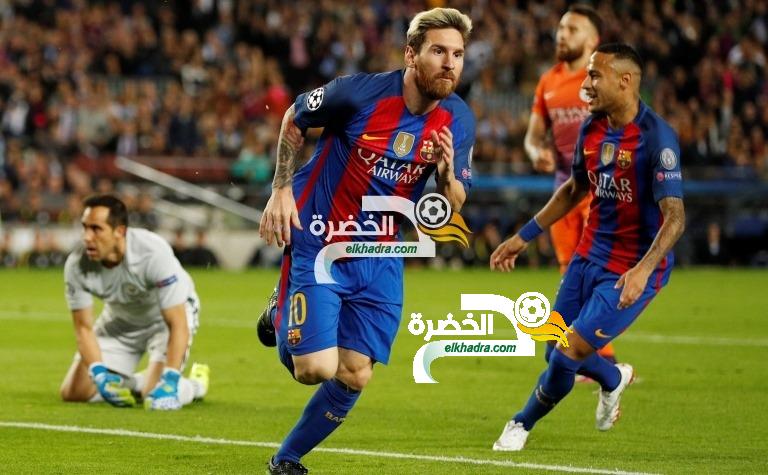 هاتريك ميسي يقود برشلونة إلى فوز ساحق على مانشستر سيتي 20