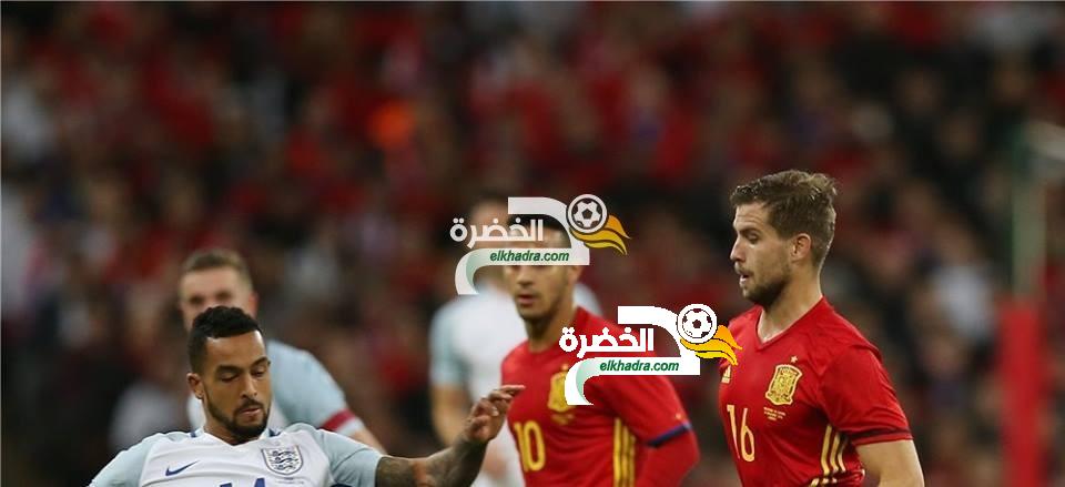 دولي ودي: إسبانيا تُعادل النتيجة امام إنكلترا في الوقت بدل عن الضائع 2-2