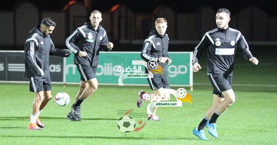الجزائر و نيجيريا : صور ثاني حصة تدريبية للمنتخب الوطني