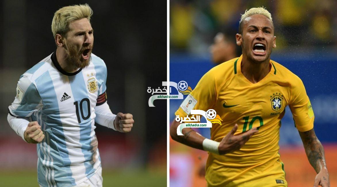 الأرجنتين والبرازيل : ميسي ونيمار يصلان معا للمشاركة في مباراة "الكلاسيكو" 5
