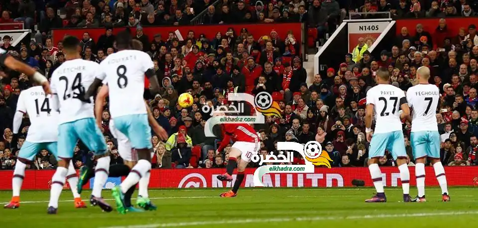 فغولي اساسي ويسقط مع وست هام برباعية امام مانشستر يونايتد في كأس الرابطة