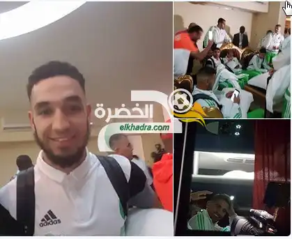 بالصور .. وصول بعثة المنتخب الوطني الجزائري الى الغابون