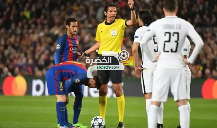 الإتحاد الأوروبي يصدر قراره النهائي بخصوص حكم مباراة برشلونة وباريس سان جيرمان