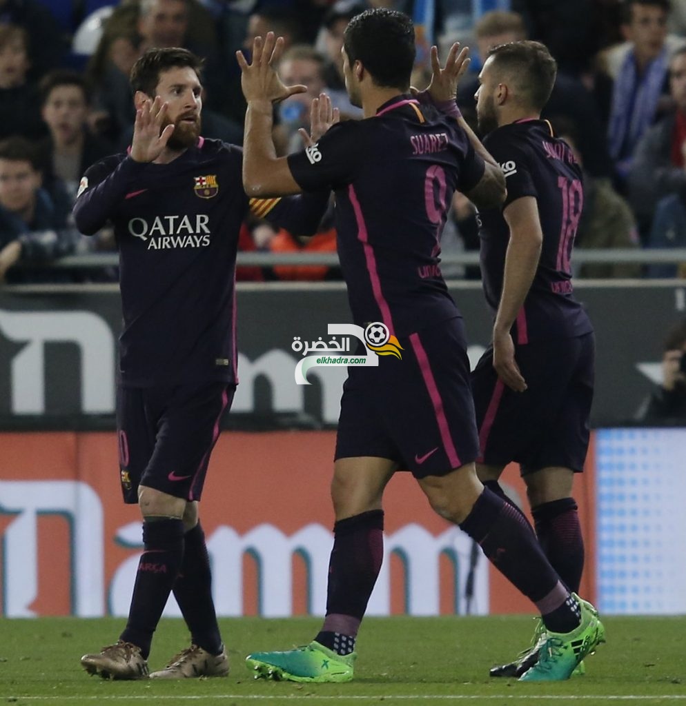 الدوري الأسباني : برشلونة يستعيد الصدارة بفوزه على إسبانيول 3-0