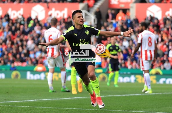 الدوري الإنجليزي : أرسنال يحقق فوزا مهماً على ستوك سيتي خارج الديار (4-1)