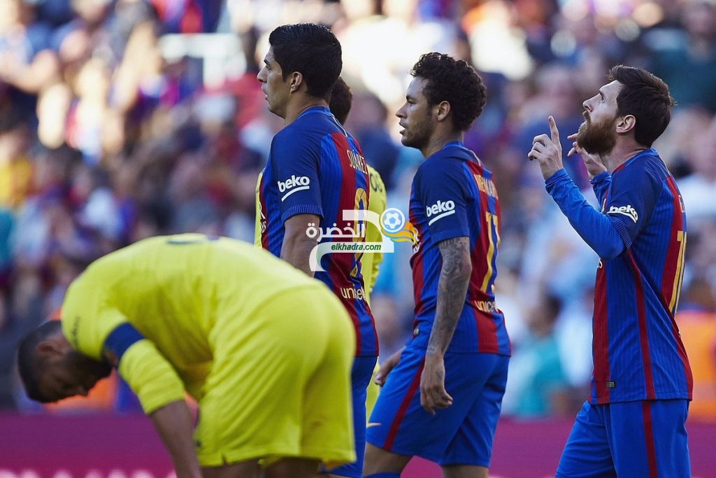 MSN يقود برشلونة للفوز على فياريال برباعية