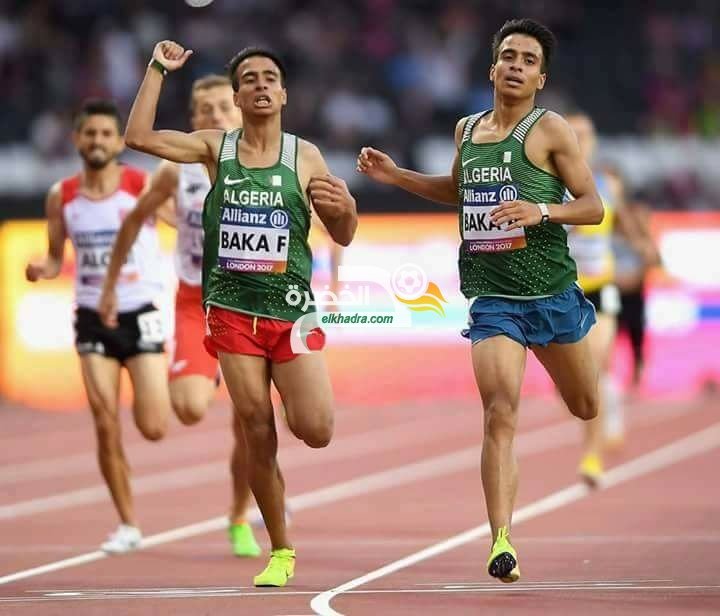 الأخوان بقــة يهــديان الجزائر ذهبية وفضية سباق الـ 1500 متر(T13) بـلنــدن 1