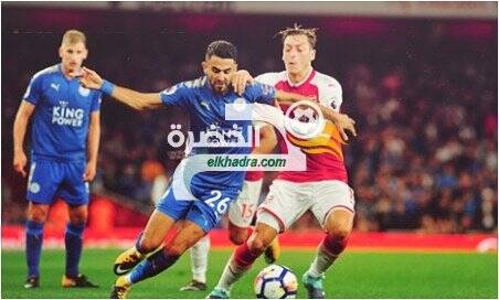 محرز ممرر حاسم وليستر يسقط امام ارسنال (4-3) في مباراة درامية