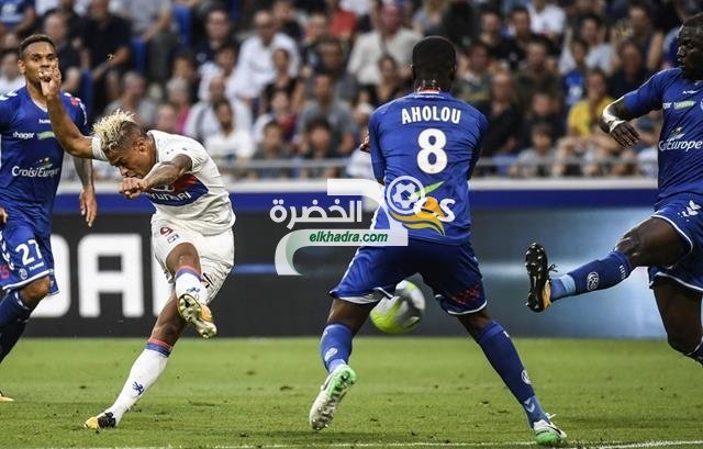 ليون يفوز بثنائية على رين في الجولة الثانية بالدوري الفرنسي