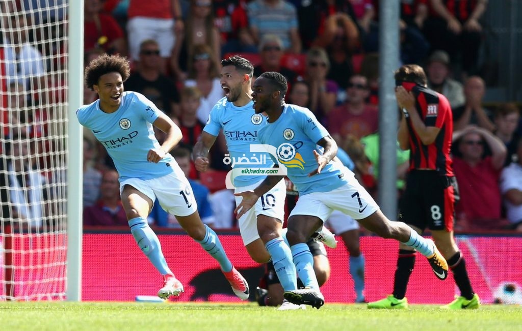 مانشستر سيتي يقتنص إنتصاره في الوقت بدل الضائع 2-1 على بورنموث