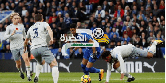 محرز ممرر حاسم ويقود ليستر للفوز على إيفرتون