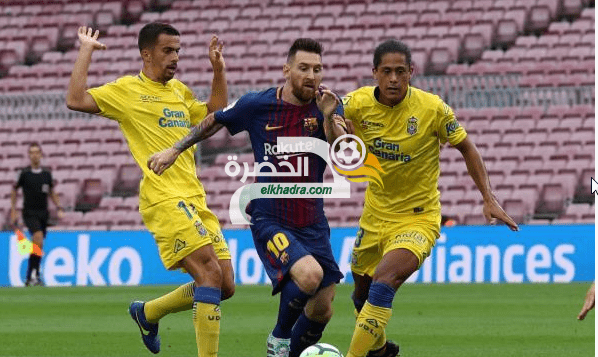 برشلونة يحسم مباراة لاس بالماس بثلاثية سجلها في الشوط الثاني