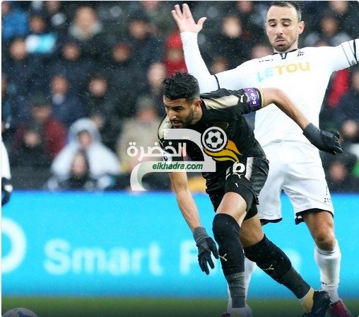 محرز بتمريرتين حاسمتين يقود ليستر للفوز على سوانزي سيتي