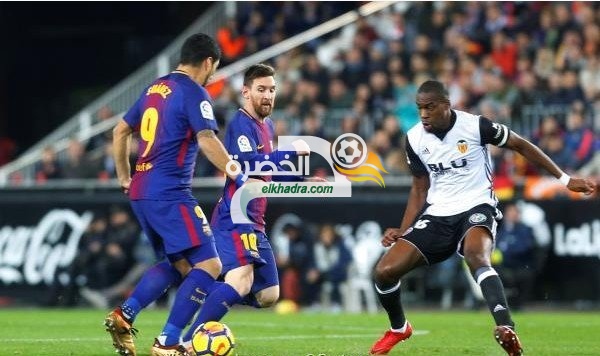 برشلونة يتعادل مع فالنسيا على ملعب الميستايا