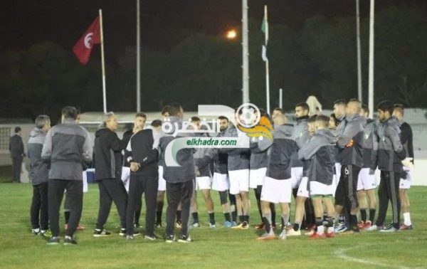 بالصور.. المنتخب الوطني المحلي في تونس ويُجري اول حصة تدريبية