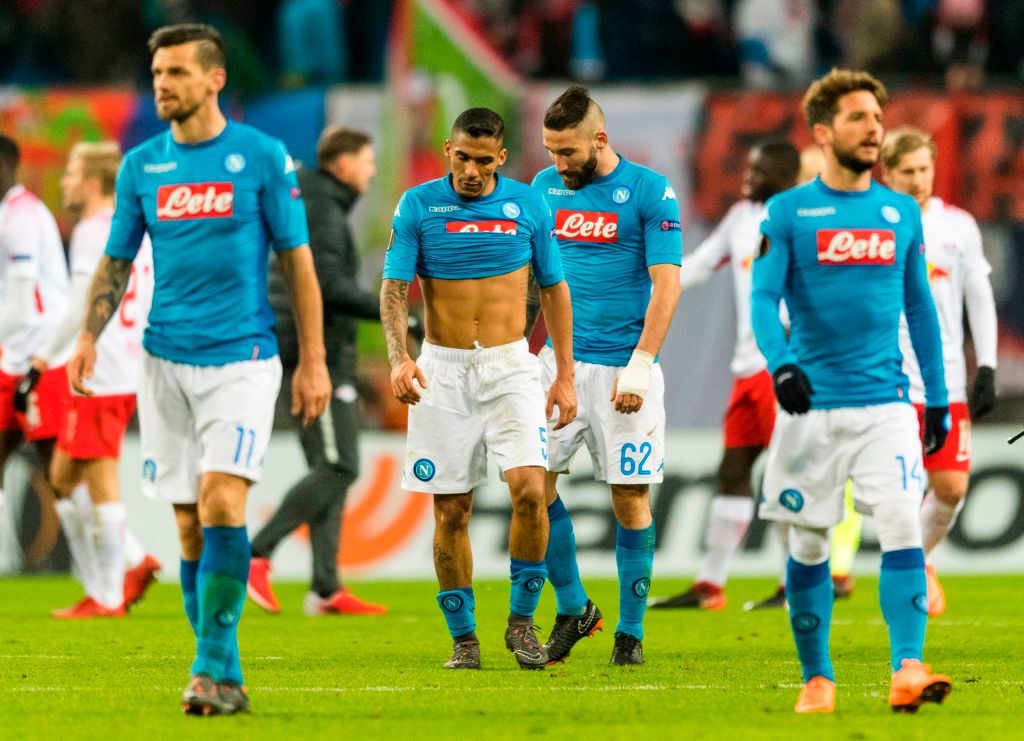 نابولي يغادر الدوري الأوروبي بالرغم من فوزه بهدفين على لايبزج الألماني