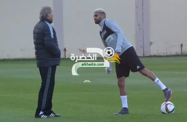 بالصور .. الحصة التدريبات للمُنتخب الوطني الجزائري أمسية اليوم