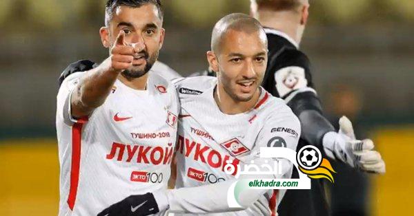 سفيان هني يقود سبارتاك لفوز عريض بالدوري الروسي