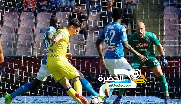 نابولي يفوز على كييفو فيرونا بهدفين في الوقت القاتل
