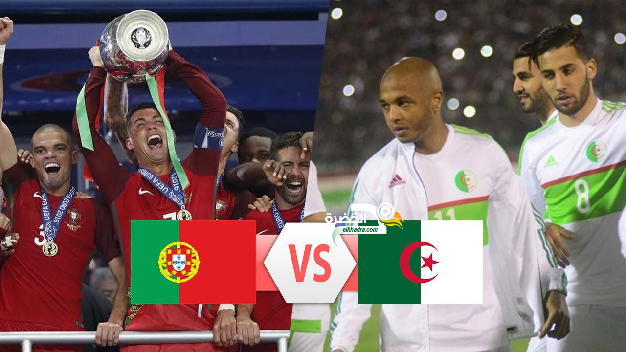 موعد وتوقيت المباراة الودية بين منتخبي الجزائر والبرتغال 3