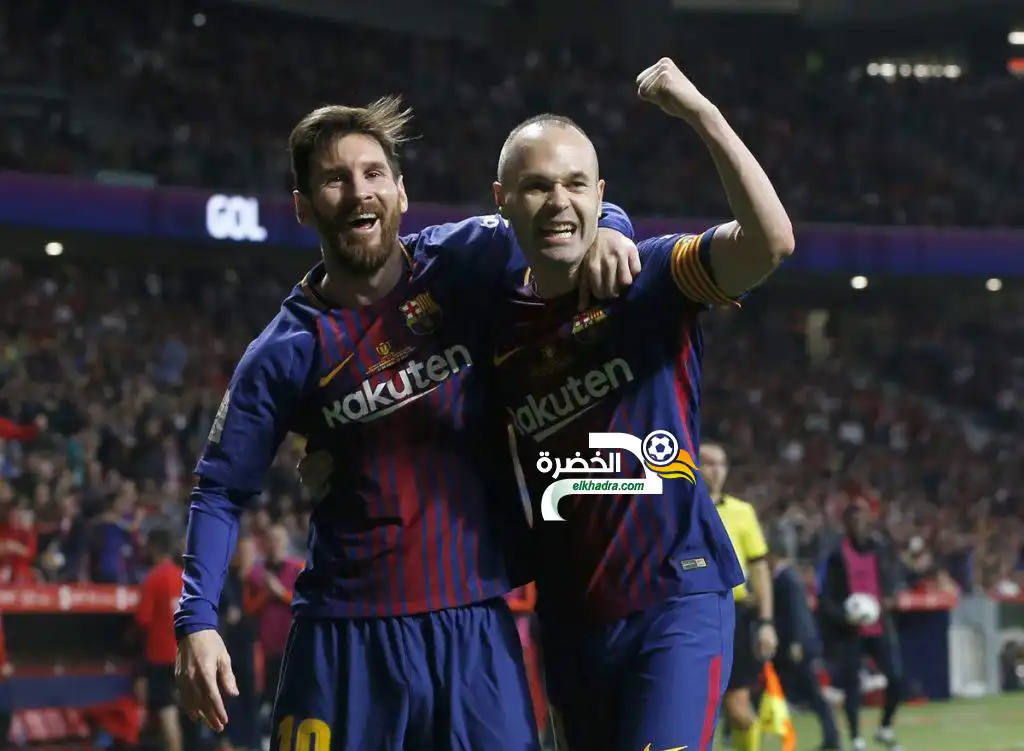 برشلونة يحرز كأس ملك إسبانيا بسحق إشبيلية بخماسية