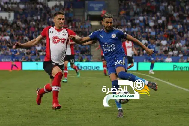 محرز اساسي وليستر سيتي يفرض التعادل على ساوثهامبتون