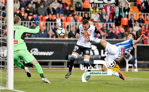 فالنسيا يخطف المركز الثالث من ريال مدريد بعد الفوز على إسبانيول
