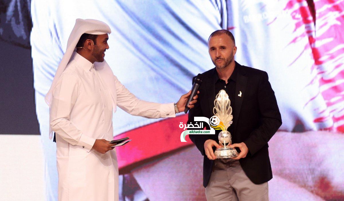 جمال بلماضي يتوج بجائزة أفضل مدرب في قطر 1