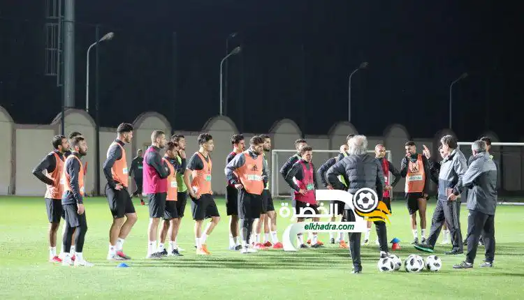 تحضيرات المنتخب الوطني لليوم الثالث لمبارتي الرأس الاخضر والبرتغال وديا
