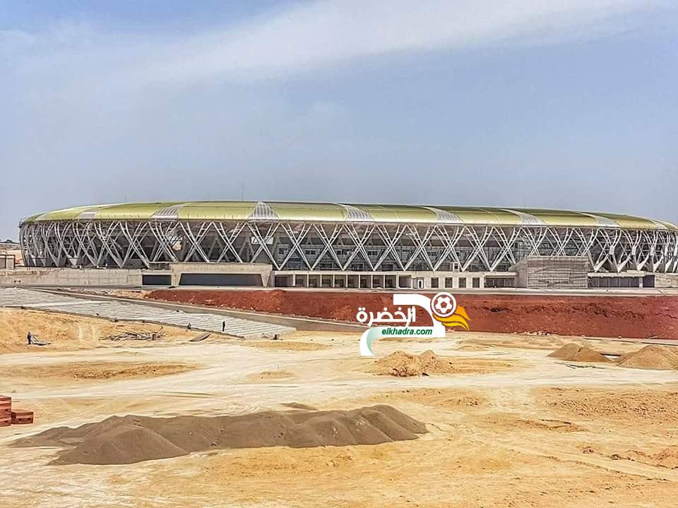 بالصور ملعب وهران الجديد : التهيئة الخارجية متواصلة