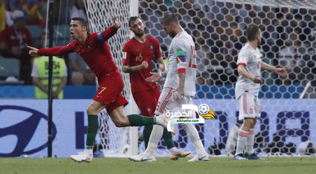 البرتغال 3 – 3 أسبانيا : رونالدو يبدا كأس العالم بهاتريك