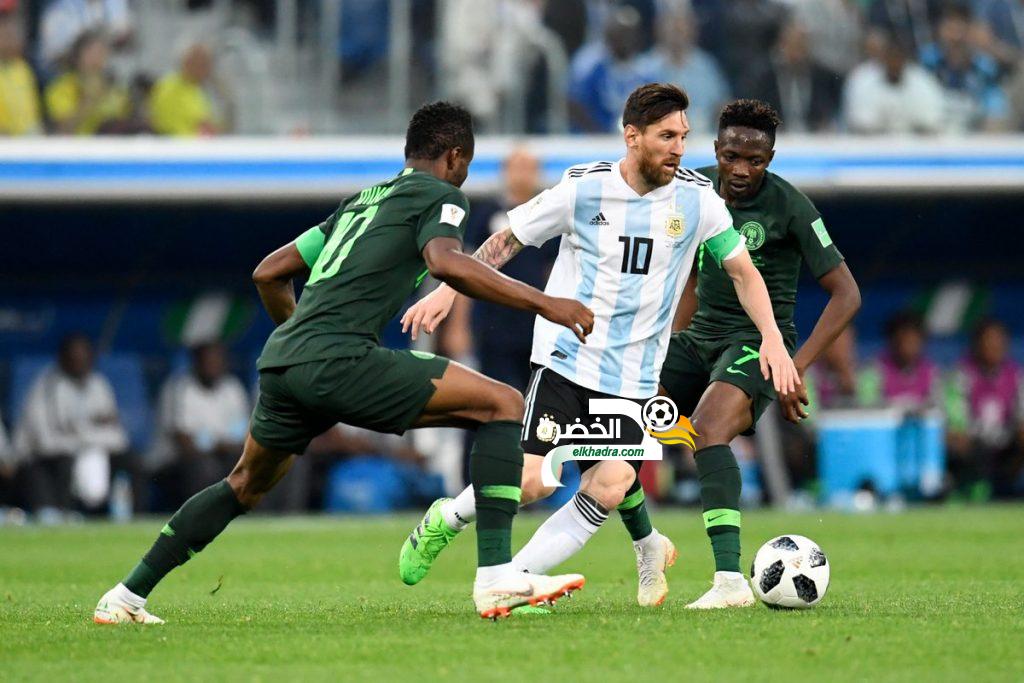 الأرجنتين تبلغ ثمن نهائي كأس العالم بعد فوزها الدراماتيكي على نيجيريا
