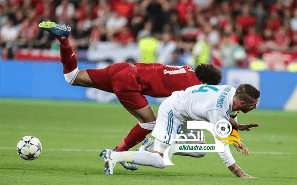 سيرجيو راموس ينفى تعمد إصابة مهاجم ليفربول محمد صلاح