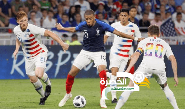 فرنسا تتعادل أمام امريكا قبل انطلاق مشوار كأس العالم