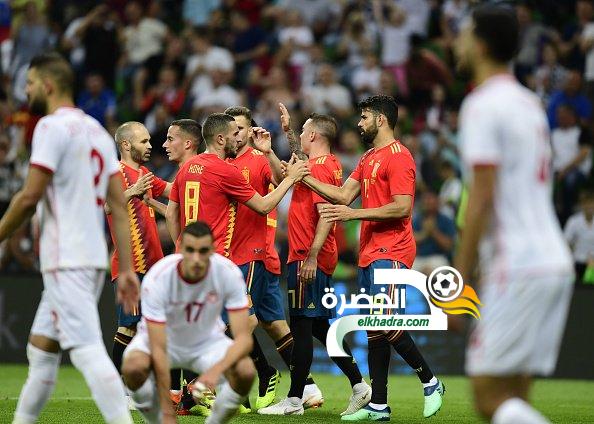 منتخب اسبانيا يحقق فوزا صعبا على تونس بهدف نظيف