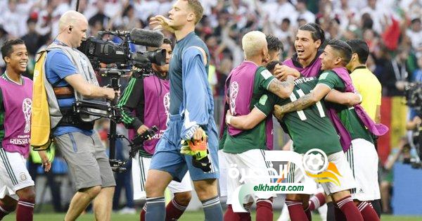 المكسيك يتغلب على المنتخب الألماني في بطولة كاس العالم